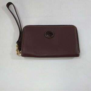 Dooney & Bourke Brown Leather Wristlet